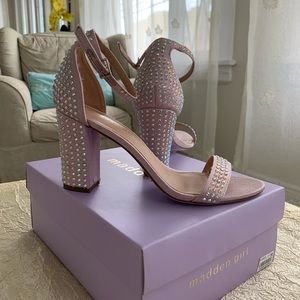 Madden Girl lavender block heel sandal (sz9)